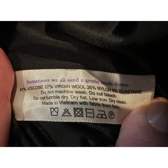 MM LaFleur Women’s Pamela Tuxedo Dress Black Size 8 – Workwear & Evening Style - Picture 6 of 10